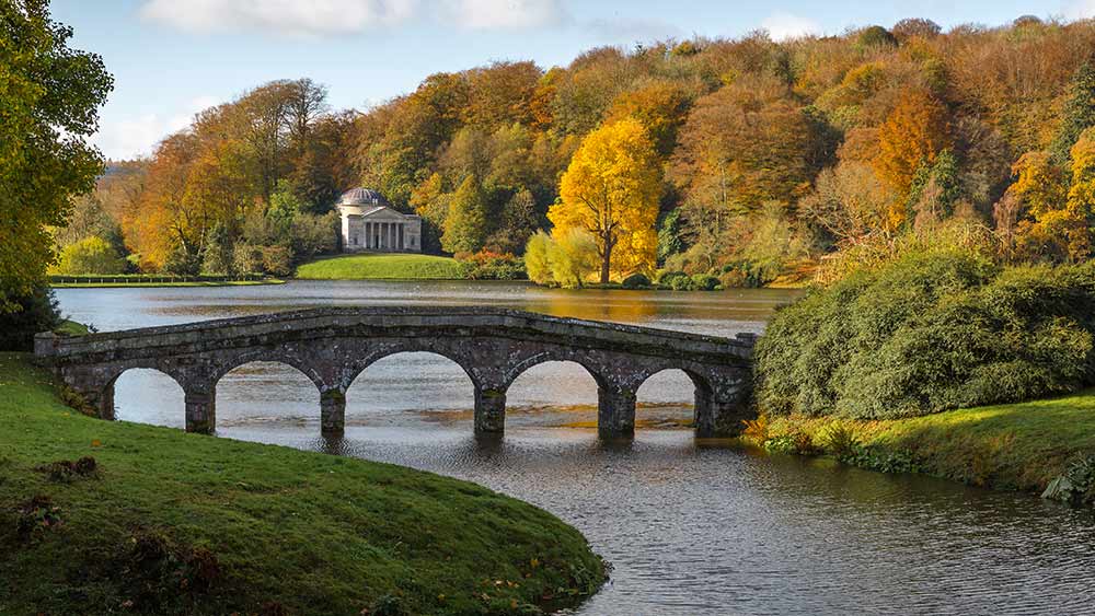 Stourhead à l'automne