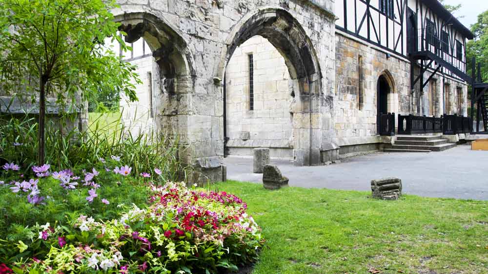 Uitzicht op de rivier de Ouse in York, Yorkshire